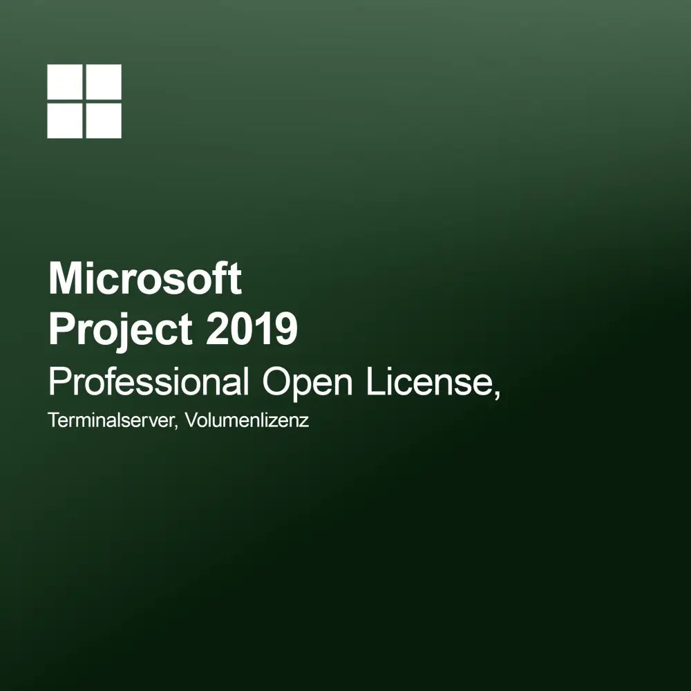 Microsoft Project 2019 Professional Open License, terminálový server, objemová licence