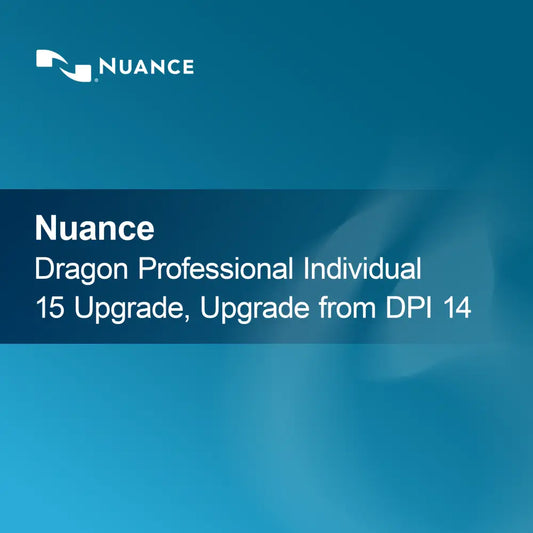 Nuance Dragon Professional Individual 15 Upgrade, upgrade z DPI 14