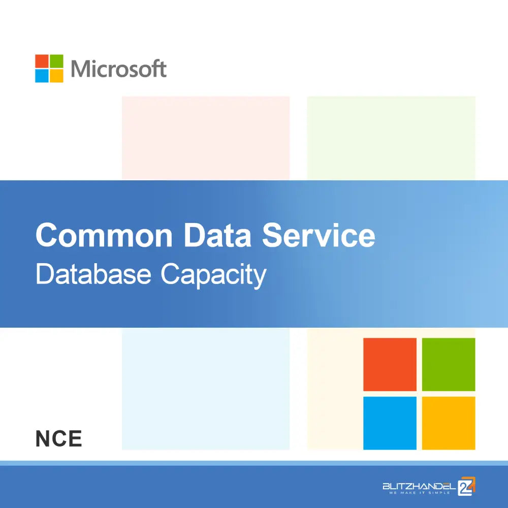 Kapacita databáze Common Data Service (NCE)