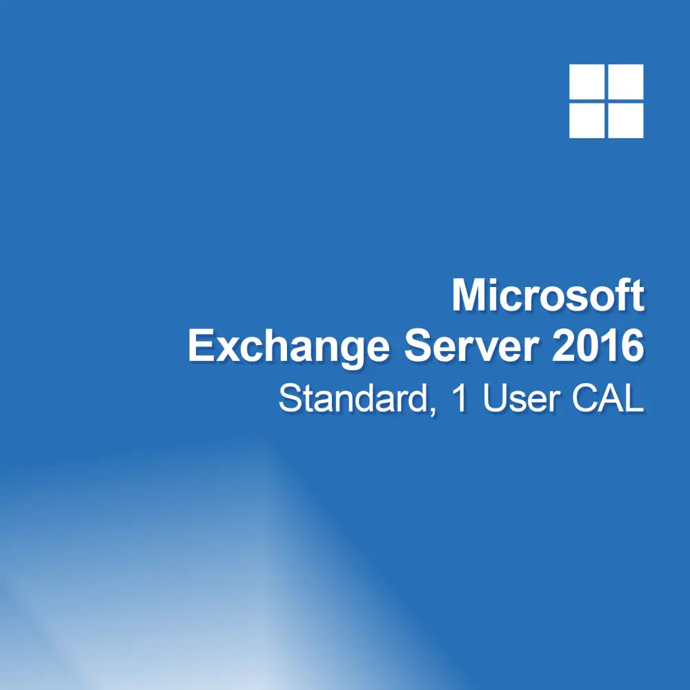 Microsoft Exchange Server 2016 Standard, 1 uživatelská CAL