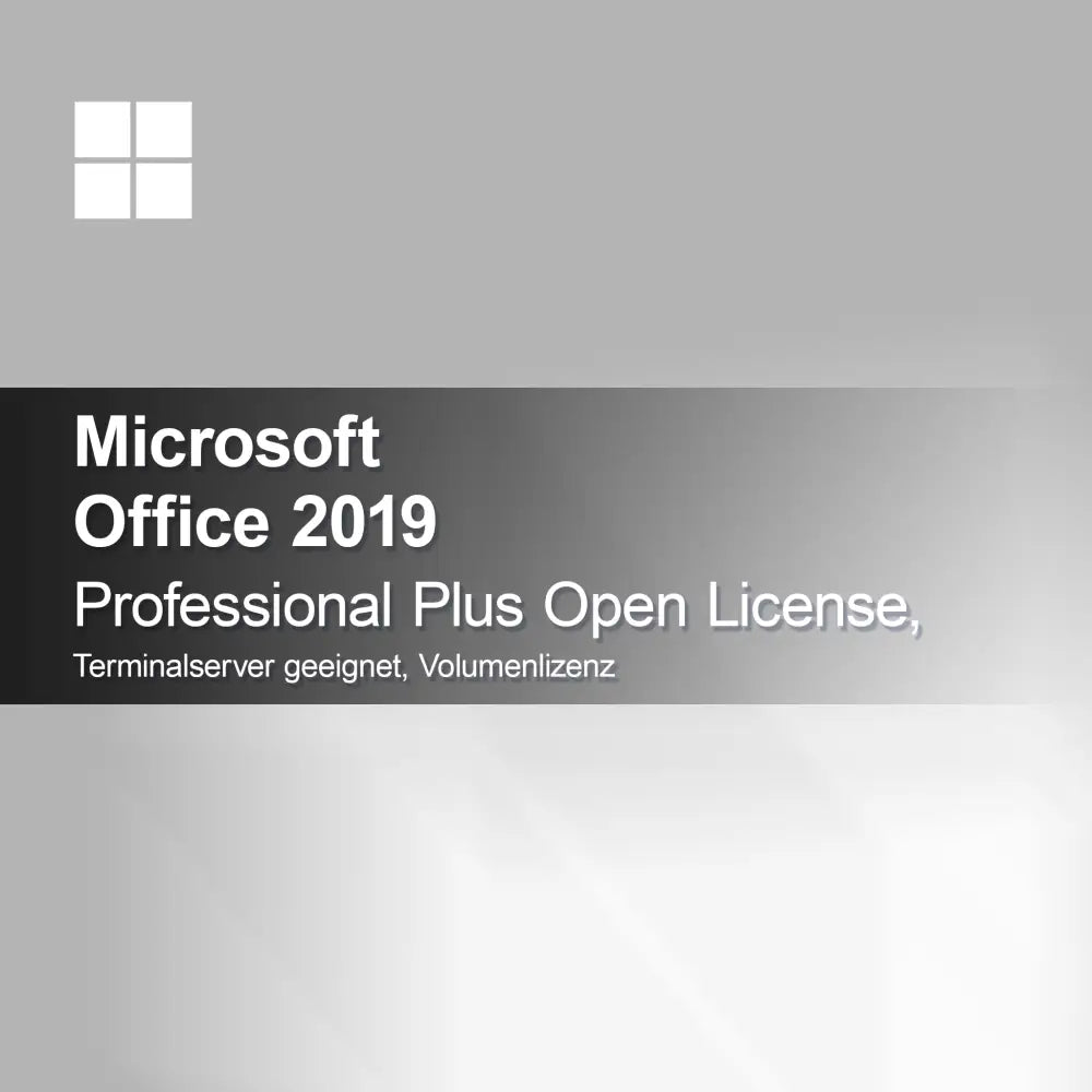 Microsoft Office 2019 Professional Plus Open License, vhodné pro terminálový server, objemová licence