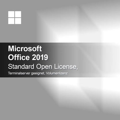 Microsoft Office 2019 Standard Open License, vhodné pro terminálový server, objemová licence