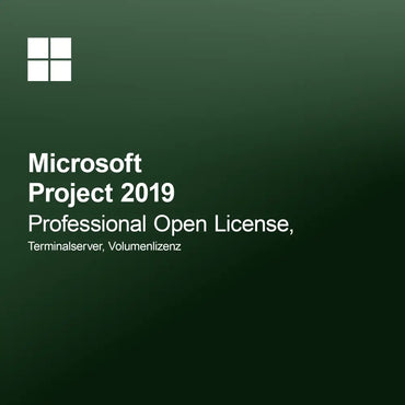Microsoft Project 2019 Professional Open License, terminálový server, objemová licence