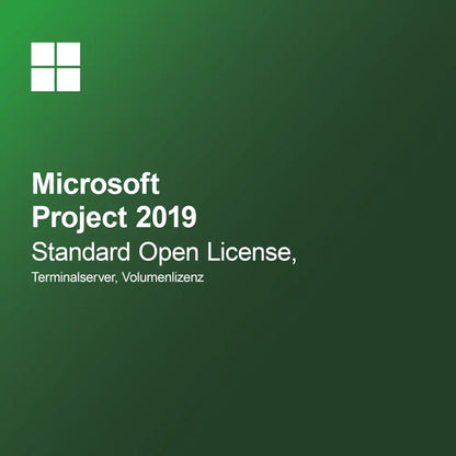 Microsoft Project 2019 Standard Licencia Abierta, Servidor Terminal, Licencia por Volumen