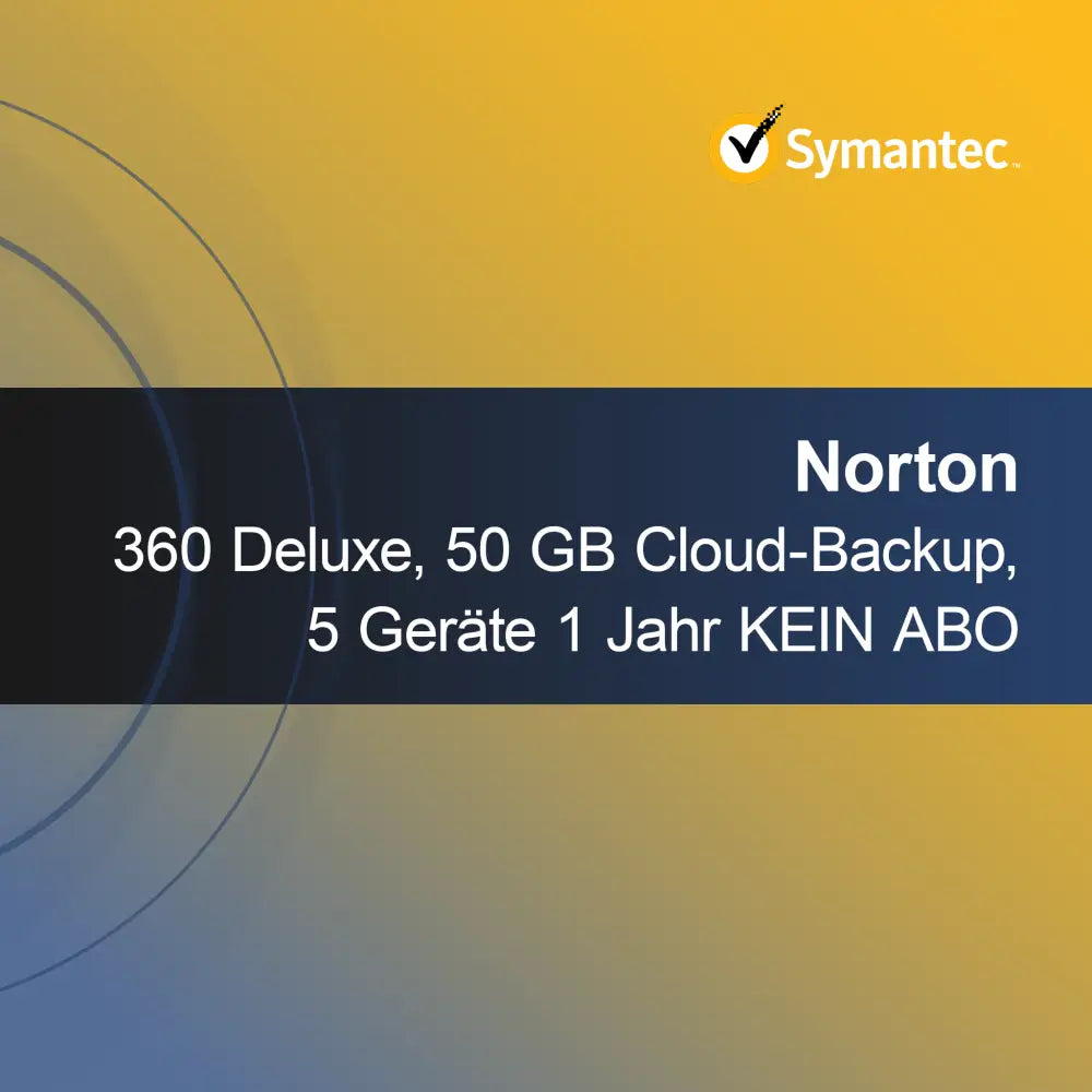 Norton 360 Deluxe, 50 GB cloudové zálohování, 5 zařízení 1 rok BEZ PŘEDPLATNÉHO