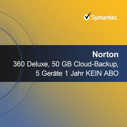 Norton 360 Deluxe, 50 GB cloudové zálohování, 5 zařízení 1 rok BEZ PŘEDPLATNÉHO